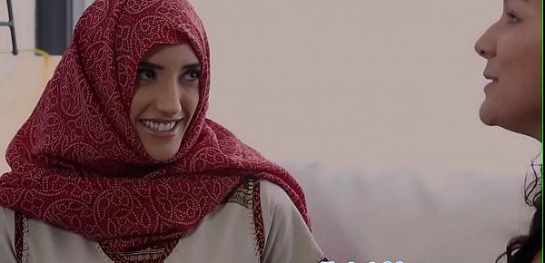  Hijabi babe massaged on forbidden spots